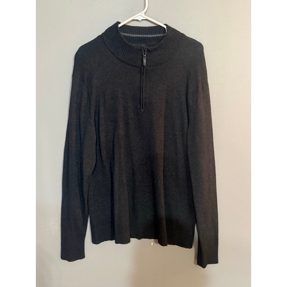 Smartwool‎ Gray men’s sweater 1/4 Zip wool XL